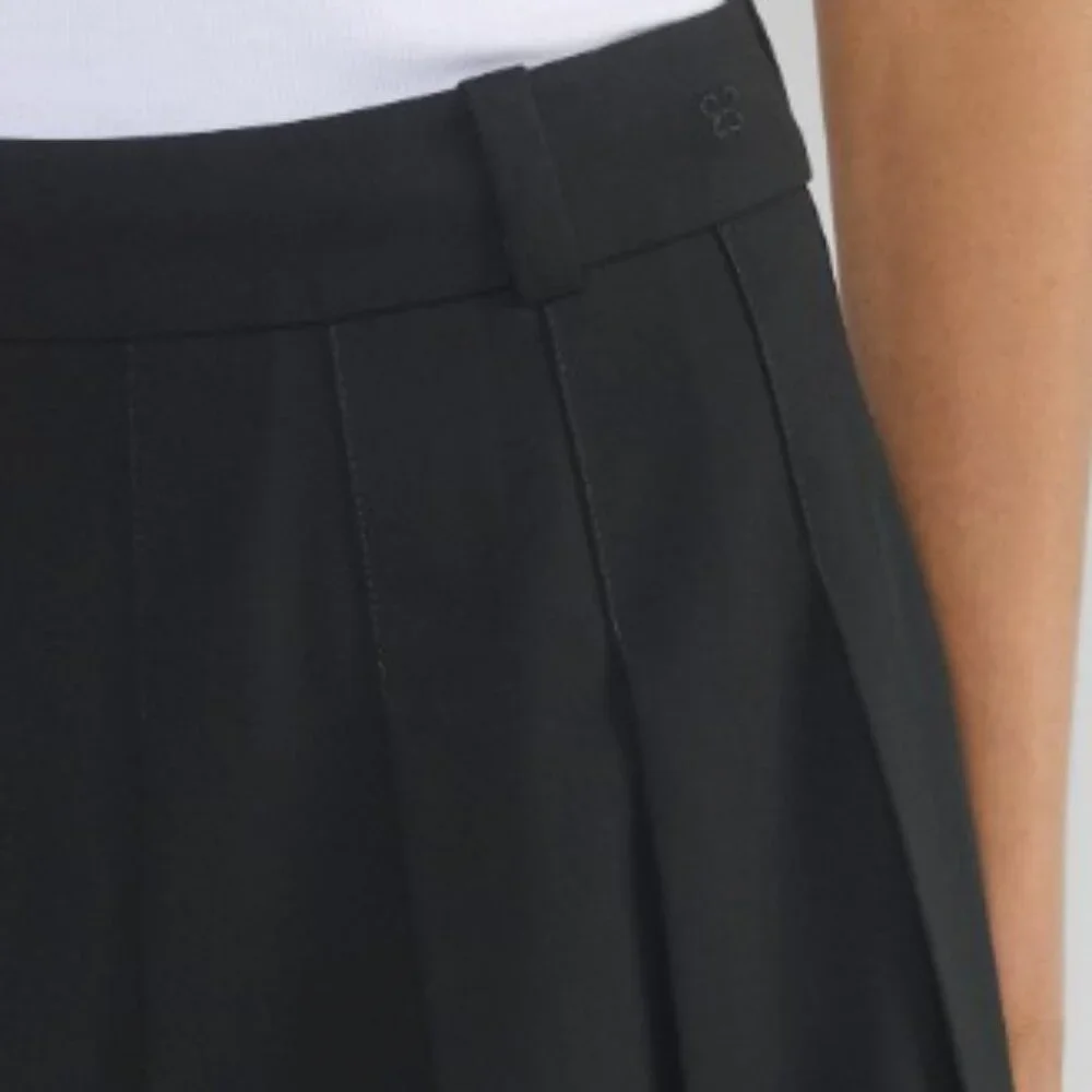 ARITZIA - Sunday Best - Black Olive Micro Pleated High-Waist mini Skirt - Size 4 - Picture 9 of 16